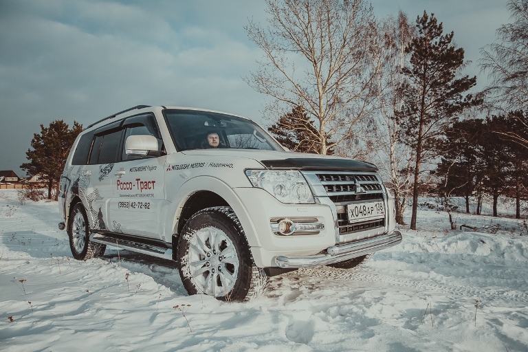 Внедорожный зимний тест-драйв MITSUBISHI Pajero и L200 в Иркутске.  